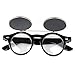 XILALU Steampunk Goth Goggles Glasses Retro Flip Up Round Sunglasses Vintage