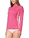 BALEAF Women's Long Sleeves Athletic Shirts Lightweight Quick Dry Workout Top UPF50+ Sun Shirts Rashguard Fuscia/Pink L