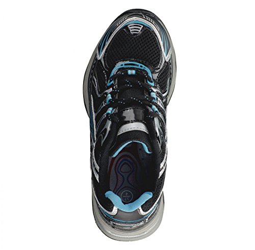 HSM 4 a Walk dames functionele sportschoenen jogging loopschoenen sneaker zwart/lichtblauw - Image 5