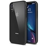 iPhone XR Case, Maxboost HyperPro Hybrid Case Compatible Apple iPhone XR 2018 -Matte Black [Enhanced Drop Protection] Infused GXDGel/TPU Cushion/Rigid Clear Backplate Cover (Fit Most Screen Protector)