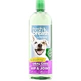TropiClean Fresh Breath Oral Care Water Additive Plus Hip & Joint, 33.8oz