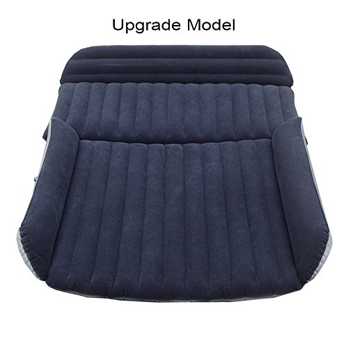 FOCHEA Car Inflatable Air Mattress Bed Cushion for Sedan SUV, Thicken Auto Camping Travel Mattress, Car Inflation Bed Extended Sleep Rest Mattress [Upgrade Model]