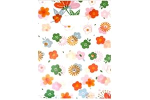 ysmile Small Plastic Merchandise Bag Plastic Shopping Bag with Handle for Business, Retail Bag in Bulk 100 pcs from 5.9x7.8 Inch - Fresh Flower