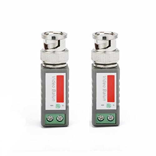 Qiorange One Channel Passive Video Balun Coaxial Coax to UTP Internet Adapter Converter, power using Cat5/RJ45 network cable instead of coaxial cable