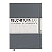 LEUCHTTURM1917 - Notebook Hardcover Master Slim A4+ - 123 Numbered Pages for Writing and Journaling (Anthracite, Dotted)