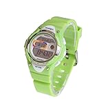 Pasnew LED Waterproof 100m Sports Digital Watch for Children Girls Boys (Green)