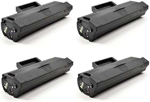 4PK TonersDC Professionally Remanufactured Toner Cartridge Compatible with Samsung MLT-D101S Black Toner For Samsung Printers ML-2160, ML-2165W, SCX-3405