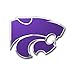 FANMATS 60531 Kansas State Wildcats Heavy Duty Aluminum Embossed Color Emblem, Auto Emblem Decal