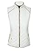 makeitmint Women's Basic Solid Quilted Padding Jacket Vest w/ Pockets Medium YJV0002_White