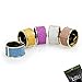 BMC Womens 5 pc Alloy Metal Glitter Cuff Wrap Ponytail Holder Hair Tie Fashion Accessory Set