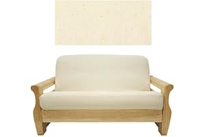 SlipcoverShop Solid Natural Futon Cover Queen 407