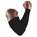 Morris 1 Pair / 2 Pcs Honeycomb Pad Crashproof Cycling Basketball Arm Guard Sleeve Elbow Support (Black, X-Large)