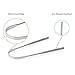 Tongue Scraper (3 Pack), Automoness Stainless Steel Metal Tongue Scraper Cleaners with Travel Handy Case for Healthy Oral Care, Help Fight Bad Breath, 100% BPA Free Metal Tongue Scrapers for Adults