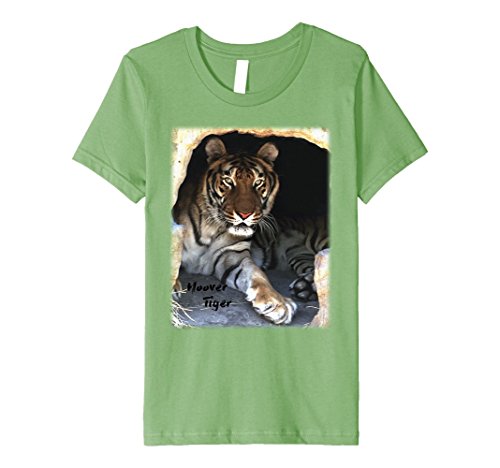 Kids Hoover Tiger Painting Premium Tee Shirt 10 Grass