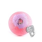 Bath Bombs Rainbow Color in Love Gift Box-Bubble Bath-Extra Large Ball(5.3Oz)-Handmade-Natural Essential Oils/Ultra Lush SPA Fizzies (rings)