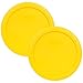 Pyrex Bundle - 2 Items: 7201-PC 4-Cup Meyer Lemon Yellow Plastic Food Storage Lids Made in the USA