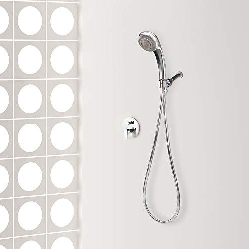 Chrider Adjustable Shower Arm Bracket for Handheld Shower Head, Plastic Adjustable Holder Mount for Hand Held Showerhead, Brass Ball, Chrome