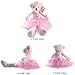 WEWILL Ballerina Teddy Bear Stuffed Animal Cute Soft Toy Plush Creative Doll 15-Inch (Pink)