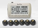 EEZTire-TPMS6 Real Time/24x7 Tire Pressure Monitoring System - 6 Anti-Theft Sensors, incl. 3-Year Warranty
