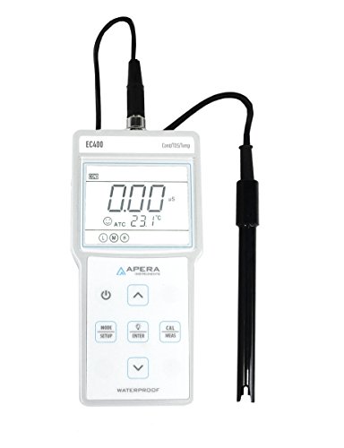 PH400 Portable pH Meter Kit, 0.01 pH Accuracy, 0-14.00 pH Measuring Range, 3ft Probe, 3-Point Auto Calibration, pre-mixed buffers included