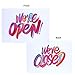 DATSIGN Fun Open Closed Sign for Business - Fade-resistant, Visible & Durable (8.5