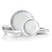 Corelle 18-Piece Service for 6, Chip Resistant, Ocean Blues Dinnerware Set, primary