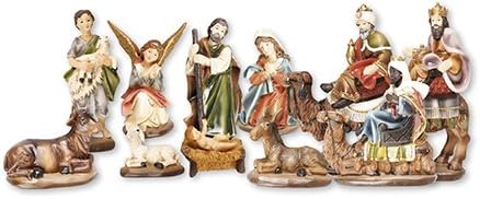 Loving Jesus Christmas NATIVITY SET 11 Figures 2 3/4" Resin Nativity Scene 7.5 cm