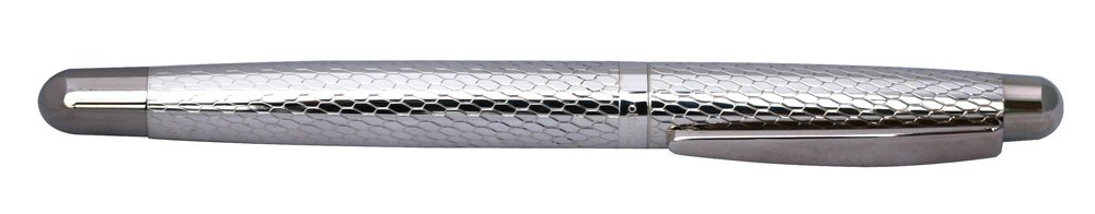Otto Hutt Design 02 Fountain Pen Honeycomb Silver - Medium