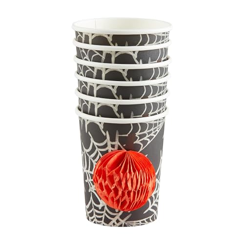 Mud Pie Halloween Paper Cup, Pumpkin, 9 oz