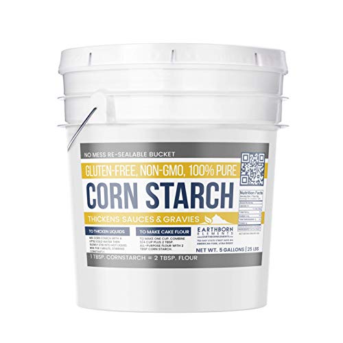 Earthborn Elements Corn Starch (5 Gallon), Thickener For Sauces, Soup, & Gravy