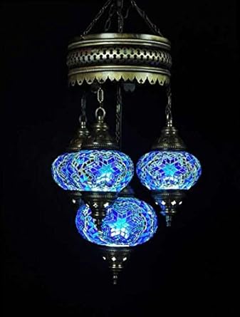 Orientalische Lampe Türkis Blau