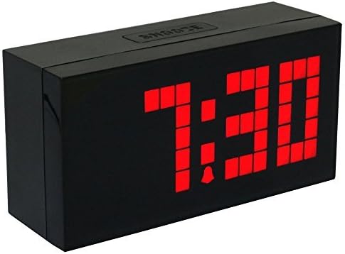 CHIHAI Led Display Big Digital Snooze Alarm Clock with Temperature and Calendar(red)