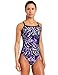 Speedo Womens Zebra Haze Xtra Life Lycra Flyback Swimsuit