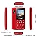 Unlocked Cell Phones, Oukitel L3 Dual SIM GSM Mobile Phone for Seniors with 8W Camera -Retail Packaging Phone-Red