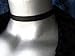 Twilight's Fancy 3/8 inch (10mm) Plain Thin Black Leather Choker (Small)