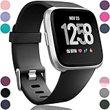 Wepro Bands Compatible with Fitbit Versa SmartWatch, Versa 2 and Versa Lite SE Watch for Women Men, Small and Large