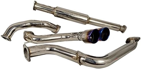 Injen (SES9001TT) Cat-Back Exhaust System with Injen Embossed Muffler and Dual Burnt Titanium Tip