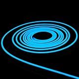 INextStation 16.4ft/5m Neon LED Strip Light – 12V Silicone Waterproof Flexible Rope Light, White, For Indoor/Outdoor DIY Decor (No Plug)