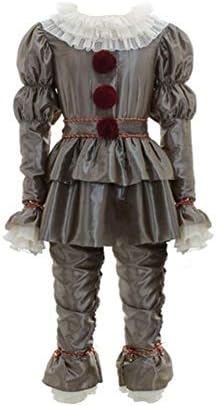 Halloween Kids Clown Cosplay Costume Horror Dress Up Pennywise Outfit