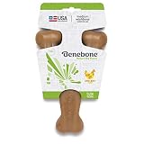 Benebone Wishbone Durable Dog Chew Toy for Aggressive Chewers, Made in USA, Medium, Real Chicken Flavor