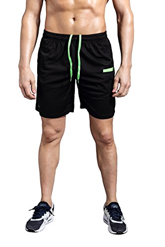 image for Zengvee Men's Workout Jersey Shorts Mesh Quick Dry Gym for Training Ru