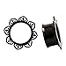 KUBOOZ 2017 New Stainless Steel Ear piercing Flesh Tunnels Double Flared Ear Stretcher Saddle Plug 10mm