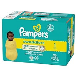 Pampers Baby Diapers - Swaddlers - Size 1, 96