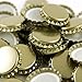 29mm Champagne and European Bottle Caps (Gold), 100-Count by BSG HandCraft