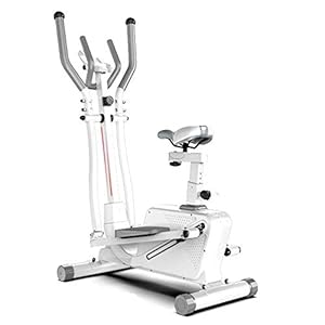 WXH Very Silent Magnetic Control Elliptical Machine Cross Trainer, Stepper Run Exercise Bike, Adjustable Height, Cardio Fitness Home Gym Equipment
