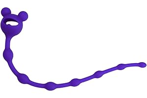 Foldable Bead-Link Rod, Progressive Design, Male Training Tool (D84CA) (Purple)
