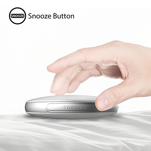 Smartshaker 2 by iLuv, Portable Vibrating Travel Alarm Bed Shaker with Multiple Alarms for Heavy Sleepers, Deaf People, Couples and Seniors (White) - Thumbnail 4