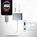 B 2 in 1 Lightning to 3.5mm Headphone Jack Adapter Charging Cable for iPhone 7 / 7 Plus