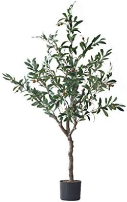 家族人工木 ホームウェディングデコレーション植物盆栽フェイクツリーのためのオリーブフルーツ葉