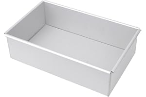 ＫＬＫＣＭＳ Cake Pan Nonstick Cheesecake Baking Pan Rectangle Roasting Tray Aluminum Alloy Easy Removal Suitable for Home Kitchen 